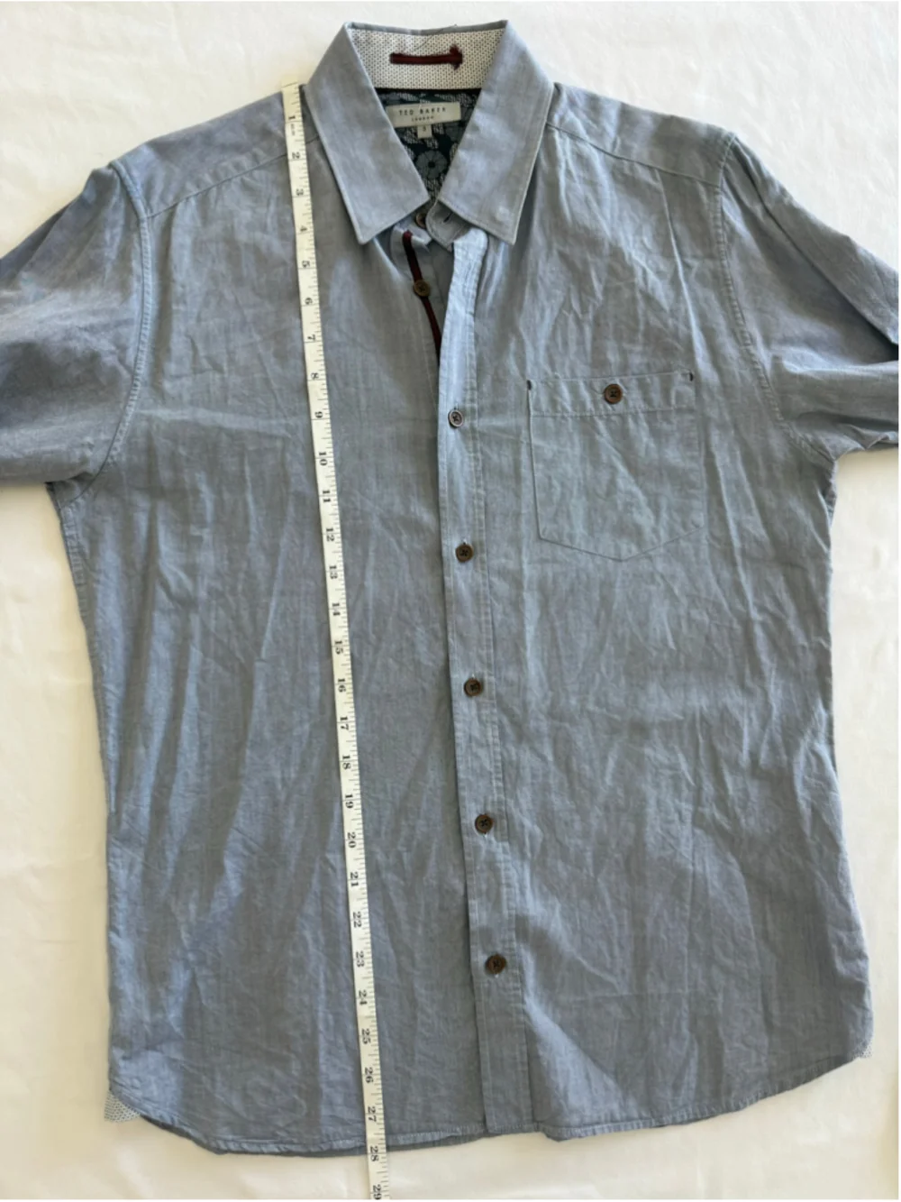 Men's Ted Baker Casual Button Down Shirt Size M Blue Black